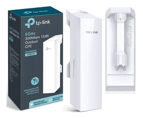 CPE de Exterior 5GHz 300Mbps 13dBi CPE510 TP-LINK