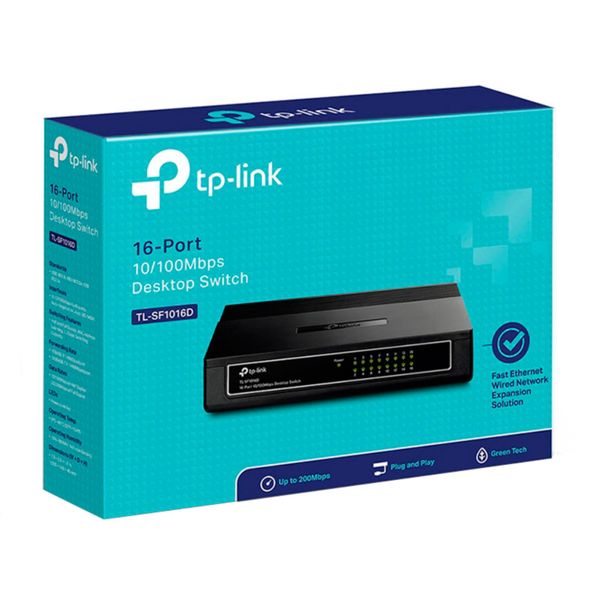 SWITCH DE 16 PUERTOS 10/100 MBPS TL-SF1016D TP-LINK