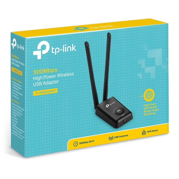 Adaptador Inalámbrico Alta Potencia USB 300Mbps TL-WN8200ND TP-LINK