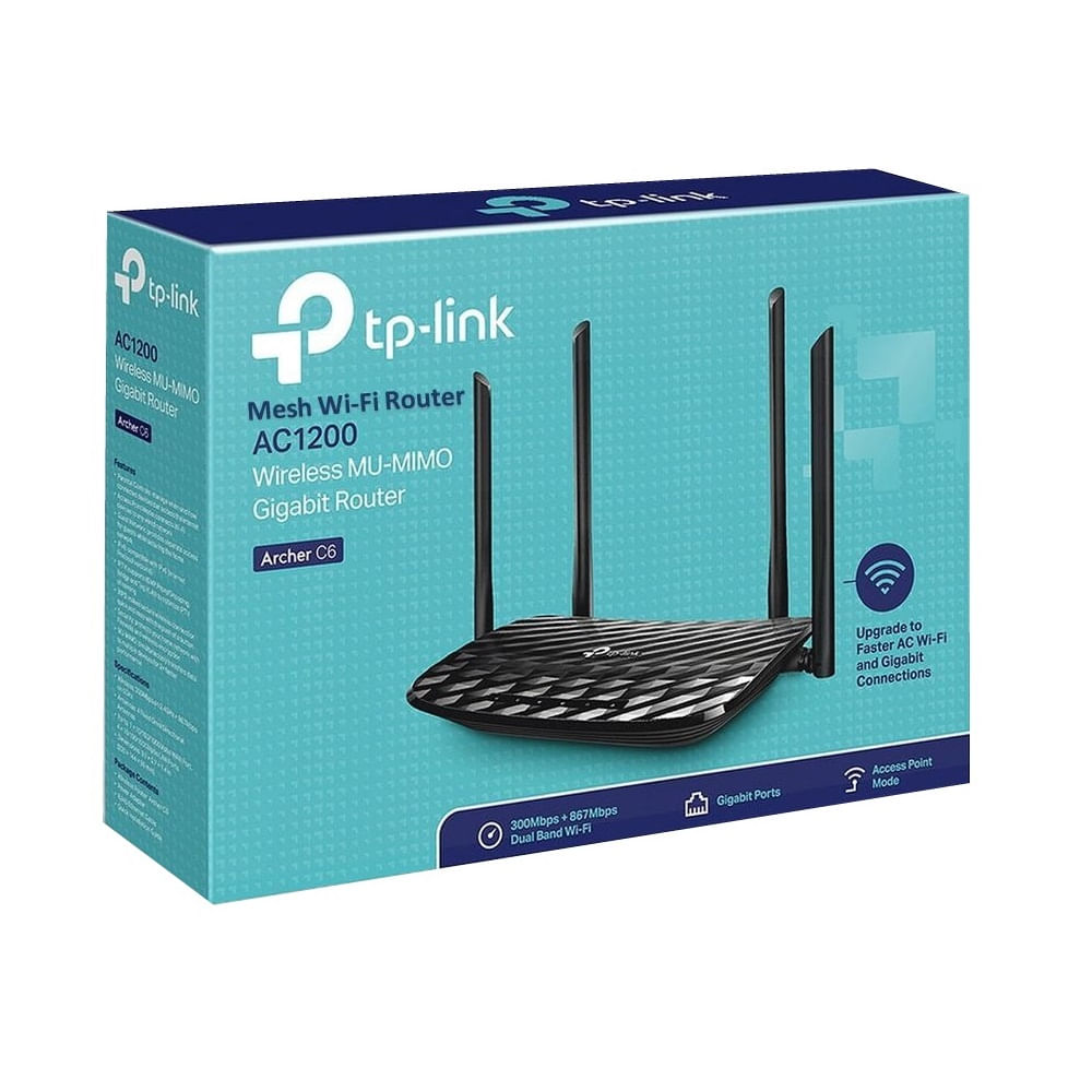 ROUTER GB INALÁMBRICO DOBLE BANDA AC1200 ARCHER-C6 TP-LINK