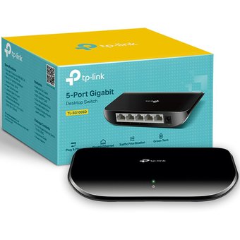 SWITCH 5 PUERTOS 10/100/1000 MBPS TL-SG1005D TP-LINK