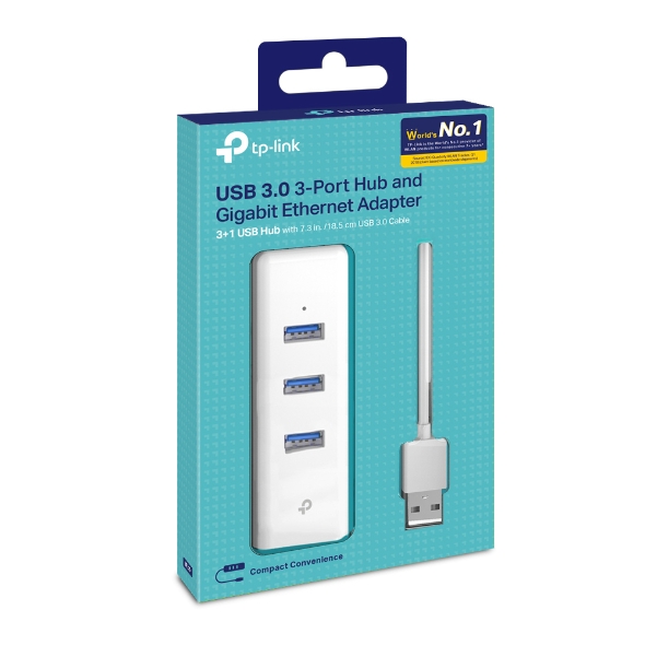 ADAPTADOR DE RED USB 2 EN 1 3.0 GIGABIT UE330 TP-LINK
